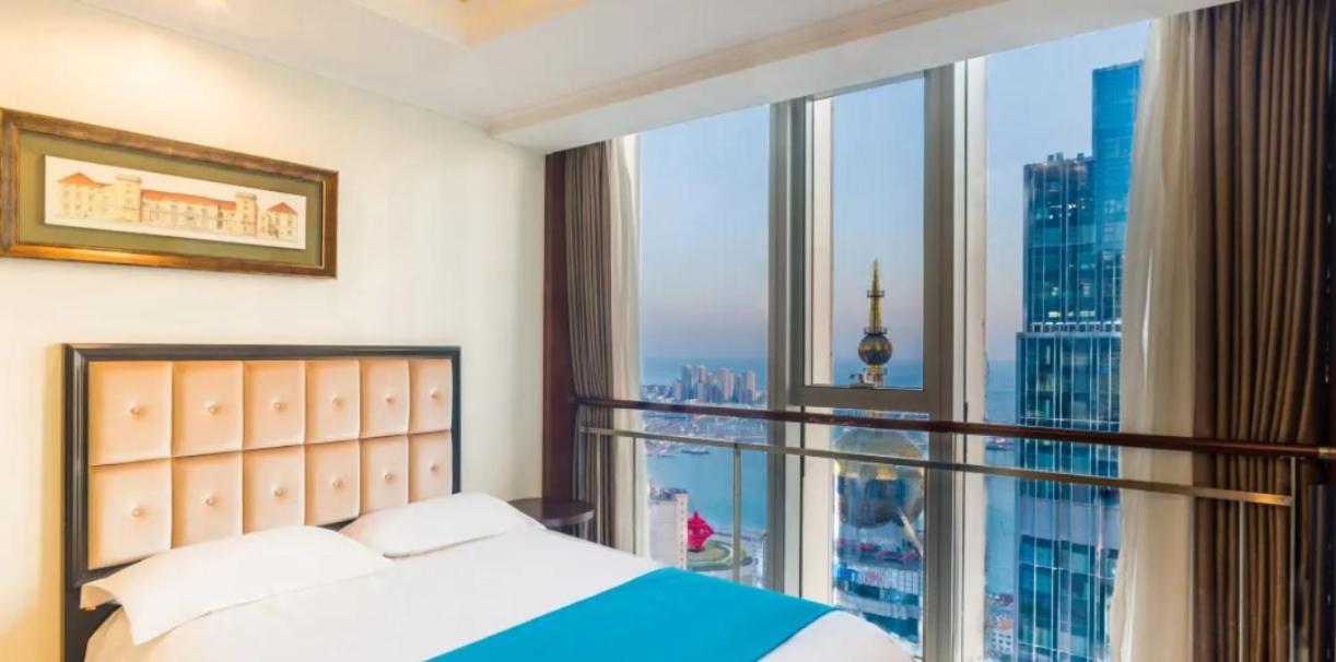 Qingdao Jinshan We+ Holiday Apartment Esterno foto